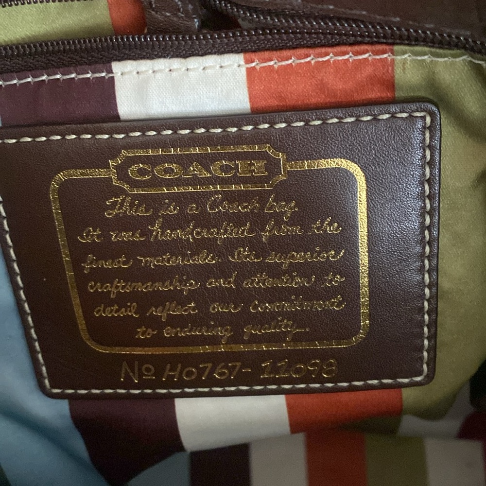 Coach Logo Brown Signature Tote Bag Reversible - Picture 3 of 14